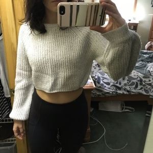 Cropped Gray Sweater